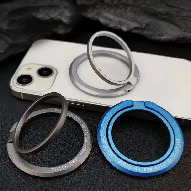 Anneau de support magnétique pour téléphone compatible MagSafe, bague réglable pour étui iPhone 3