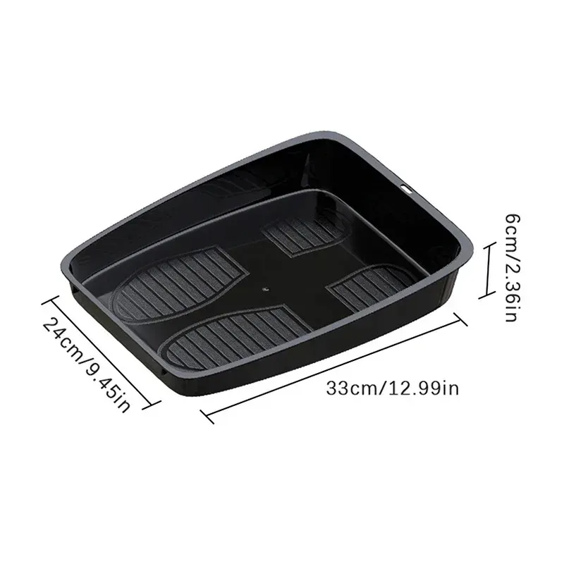 Organisateur de chaussures pour voiture, plateau de rangement multifonctionnel durable, accessoire intérieur pour véhicule, boîte de rangement sous siège 6