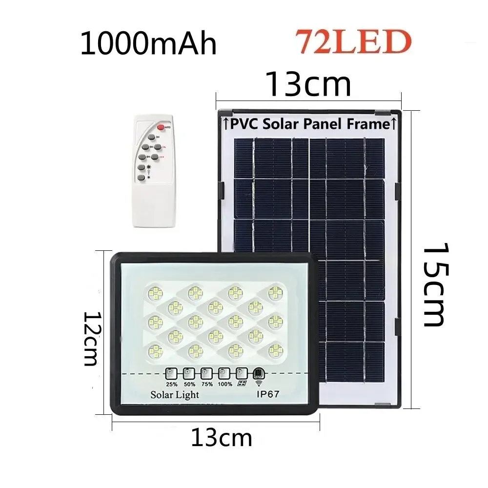 Détail du projecteur solaire