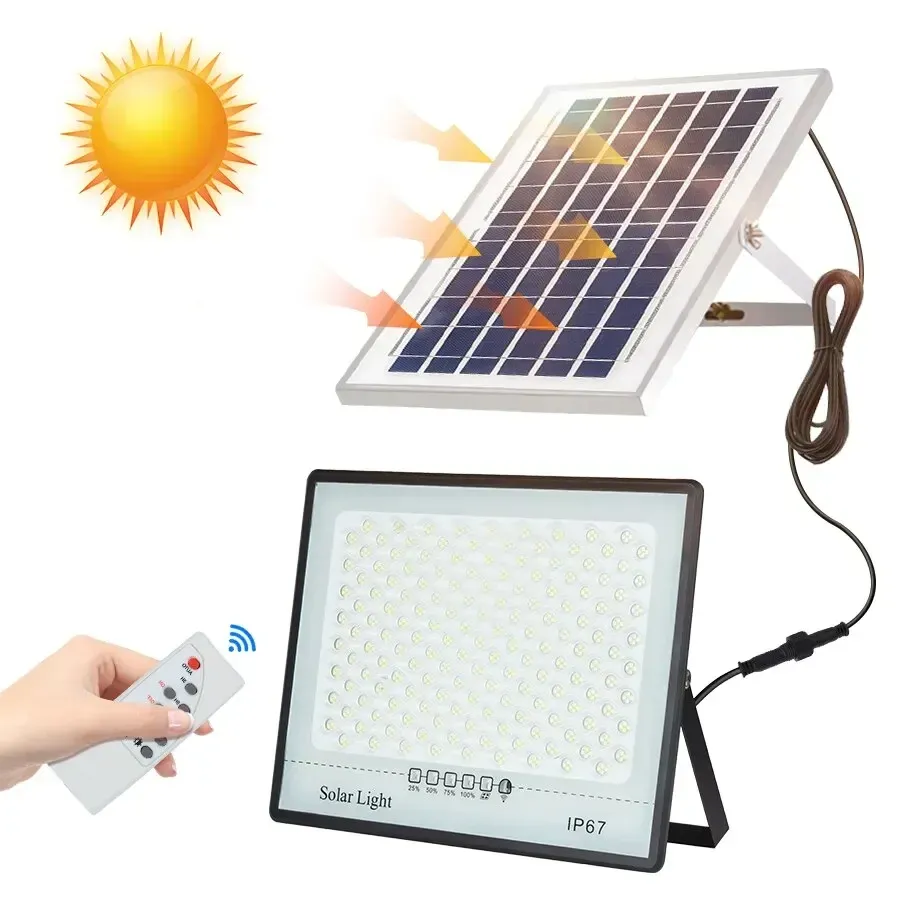 Projecteur solaire LED d'extérieur étanche IP67 avec réflecteur, éclairage mural de jardin 7