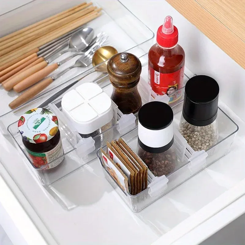 Séparateurs de rangement extensibles pour réfrigérateur, lot de 6 ou 12 pièces, pour porte latérale et étagère à bouteilles 6