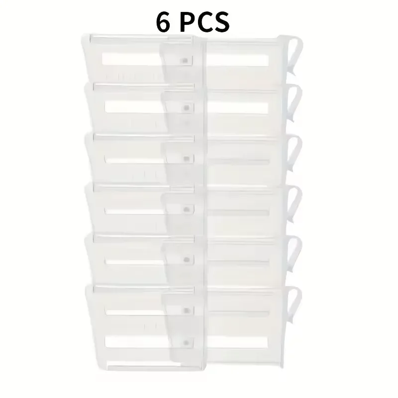Séparateurs de rangement extensibles pour réfrigérateur, lot de 6 ou 12 pièces, pour porte latérale et étagère à bouteilles 8