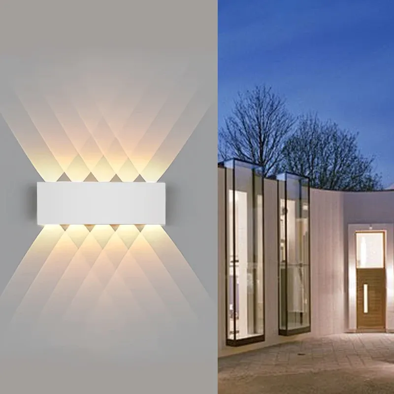 Applique murale LED étanche pour intérieur et extérieur, montage en saillie, éclairage haut et bas, 85-265 V CA 3