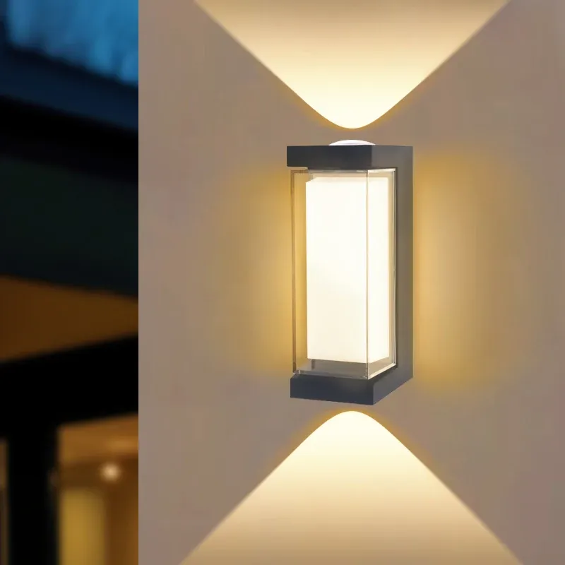 Applique murale LED étanche pour intérieur et extérieur, montage en saillie, éclairage haut et bas, 85-265 V CA 4