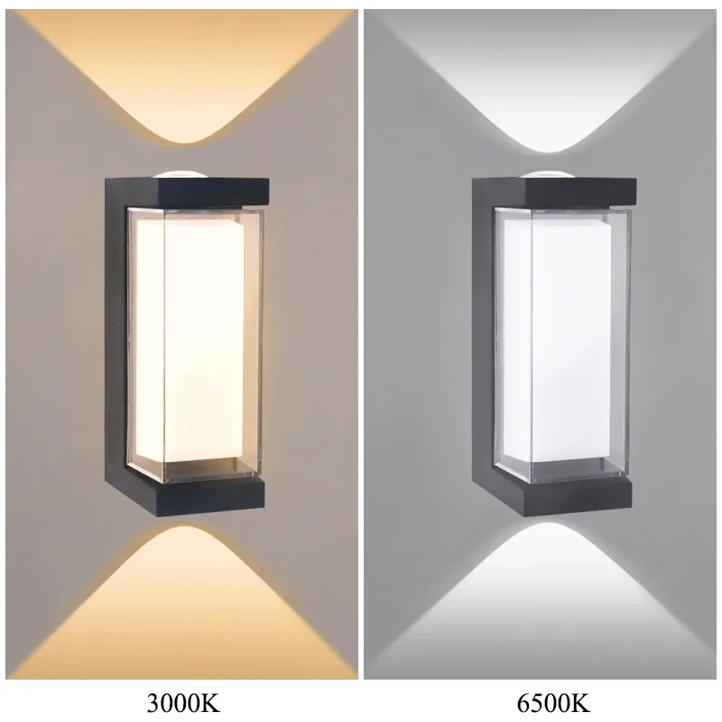 Applique murale LED étanche pour intérieur et extérieur, montage en saillie, éclairage haut et bas, 85-265 V CA 5