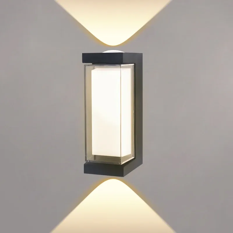 Applique murale LED étanche pour intérieur et extérieur, montage en saillie, éclairage haut et bas, 85-265 V CA 7
