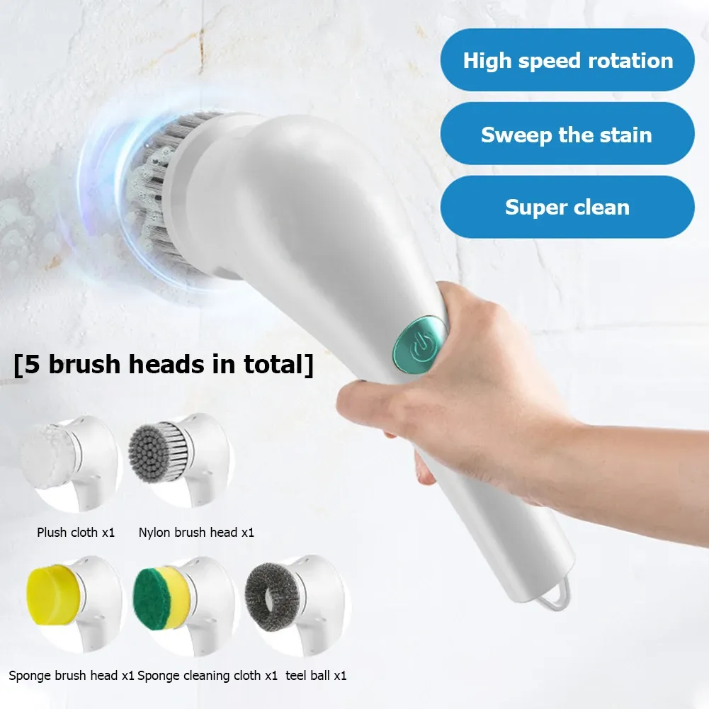 Brosse de nettoyage en utilisation