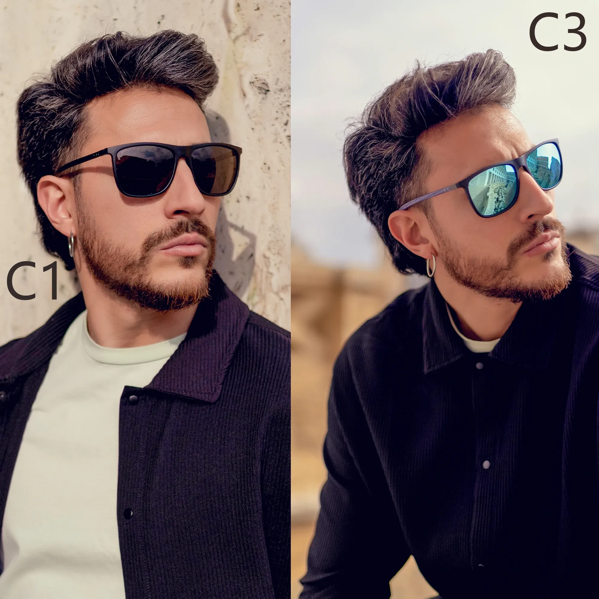 Lunettes de soleil polarisées ultralégères en fibre de carbone pour le golf et les sports, modèle 400 2