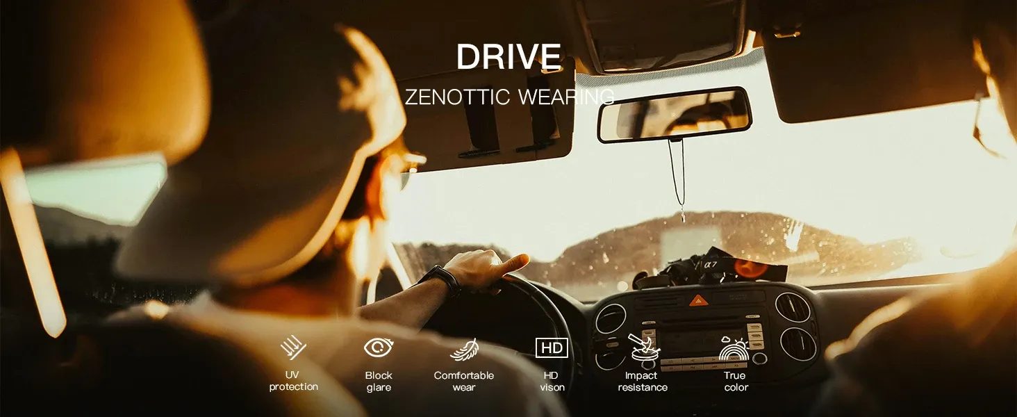 Lunettes de soleil ZENOTTIC, sérénité visuelle