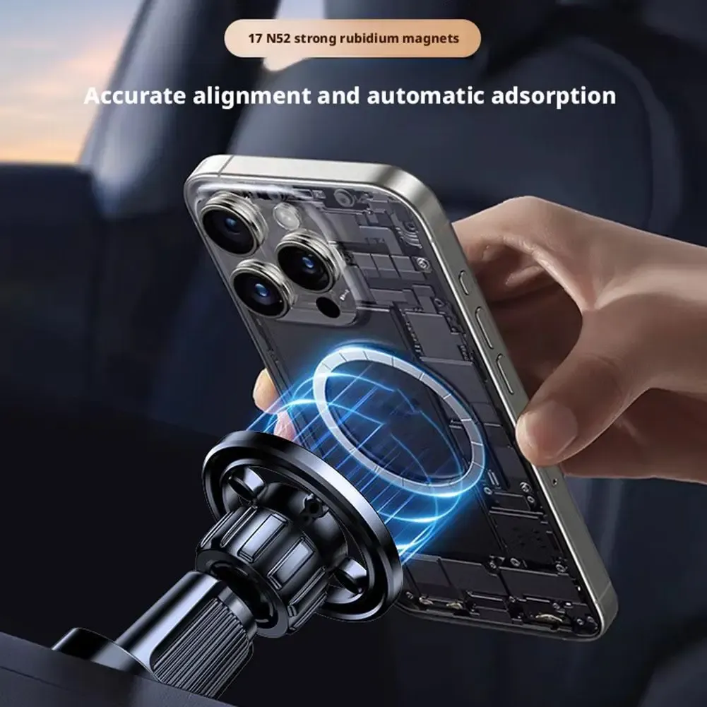 Support magnétique pour téléphone de voiture, fixation sur tableau de bord