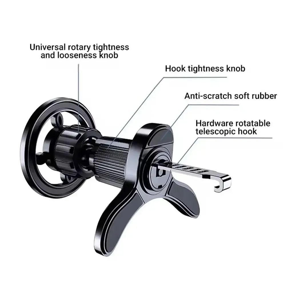 Support magnétique pour téléphone de voiture, anneau magnétique