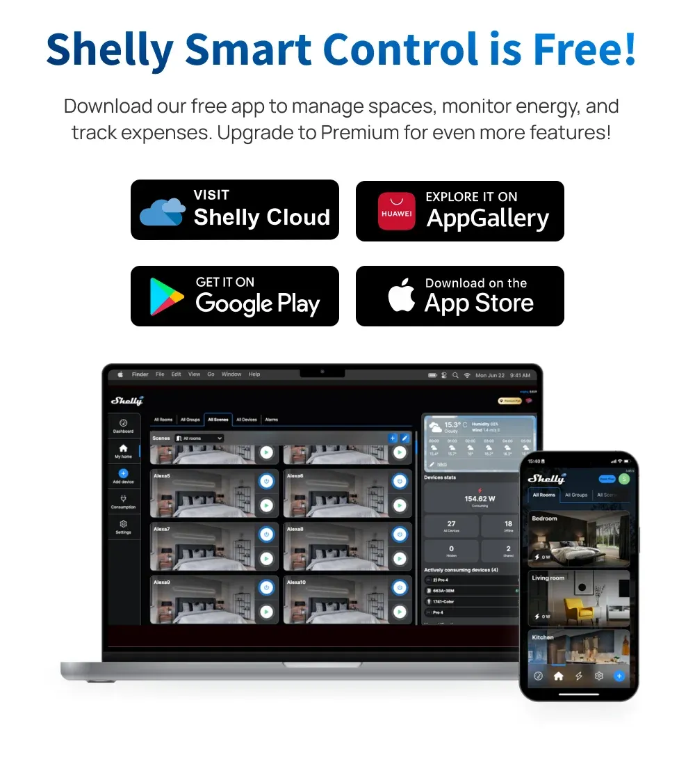 Capteur Shelly BLU dans l'application