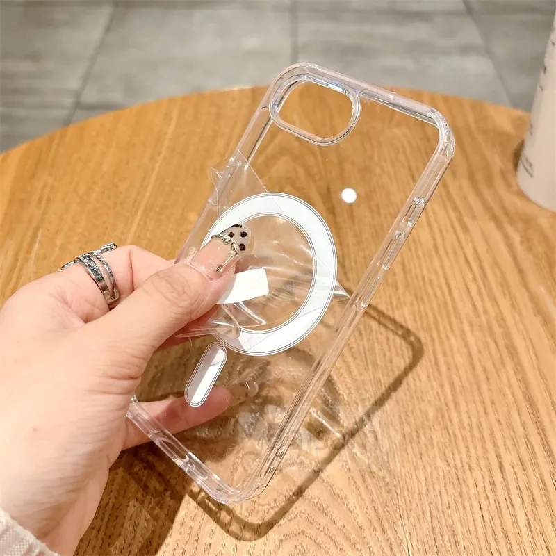 Coque transparente MagSafe vue de dos