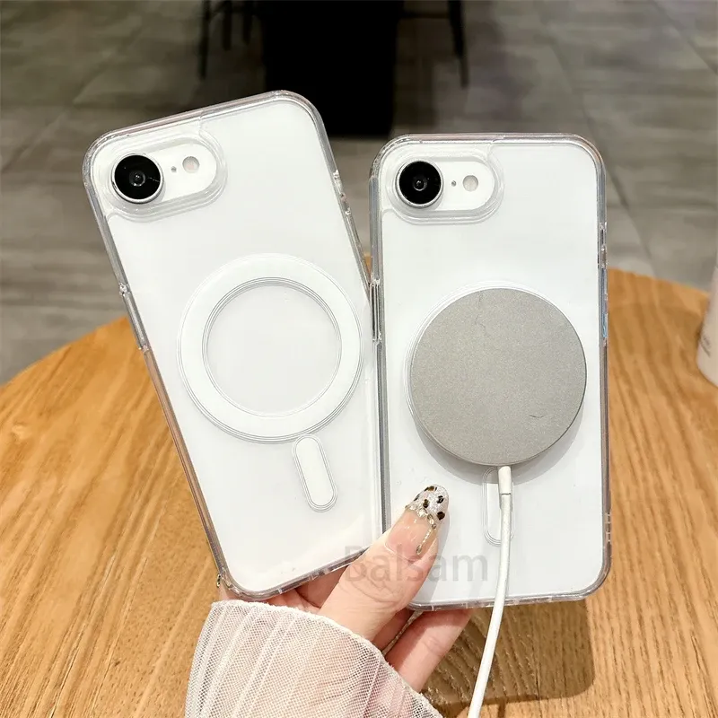 Coque MagSafe transparente finition détaillée