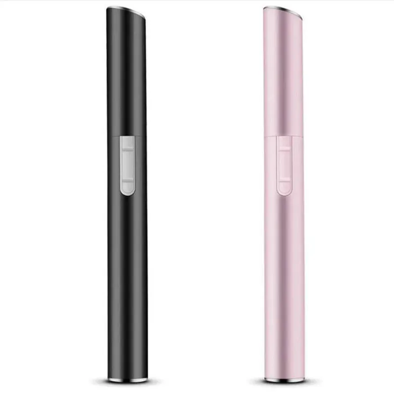 Tondeuse électrique portable pour le visage et les sourcils, rasoir corps pour femme, rose et noir 4