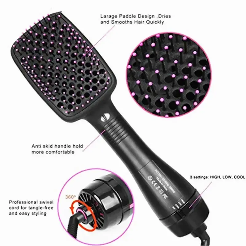 Brosse soufflante Air chaud 4 en 1 à Ions négatifs 4