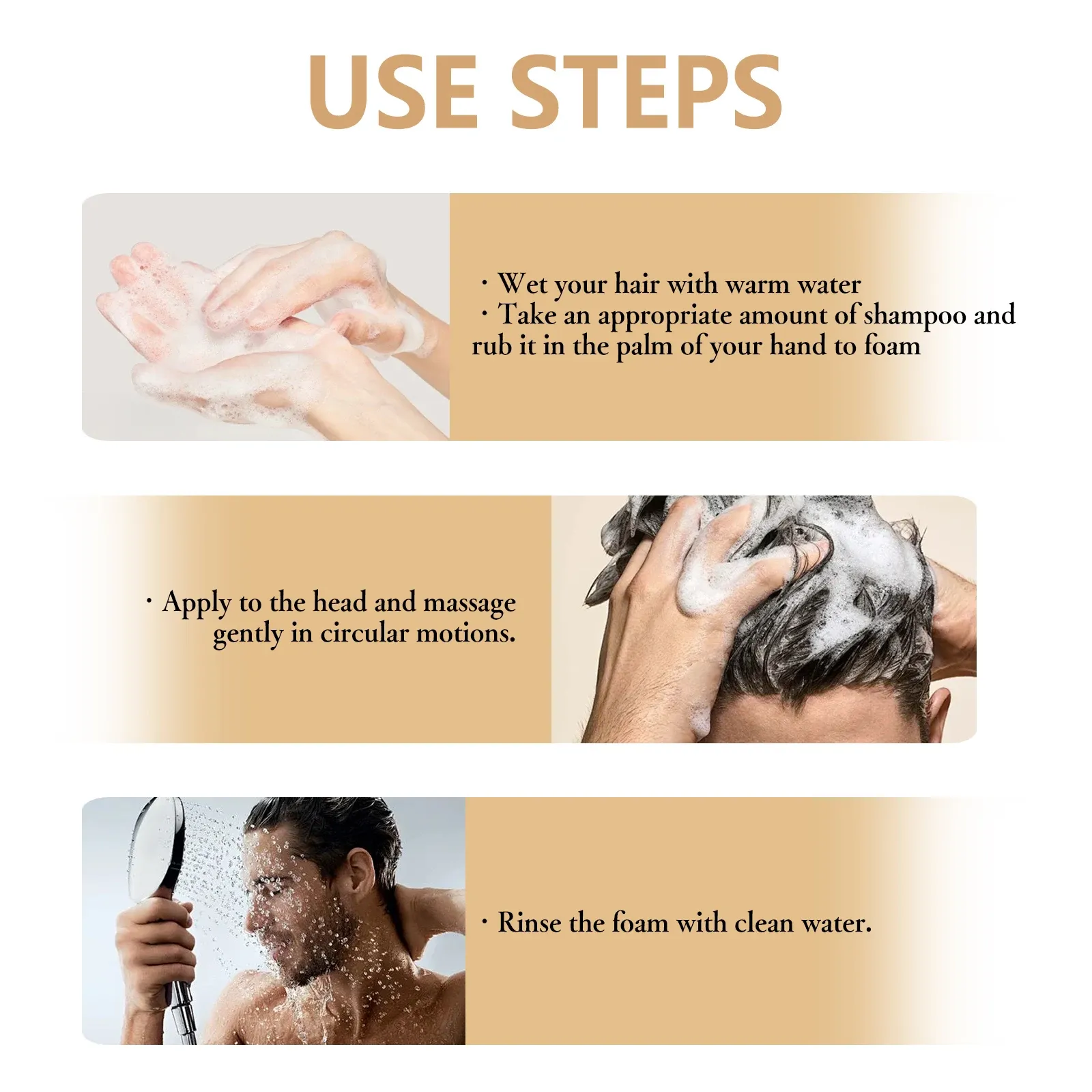 Shampoing JAYSUING pour homme, vue complémentaire