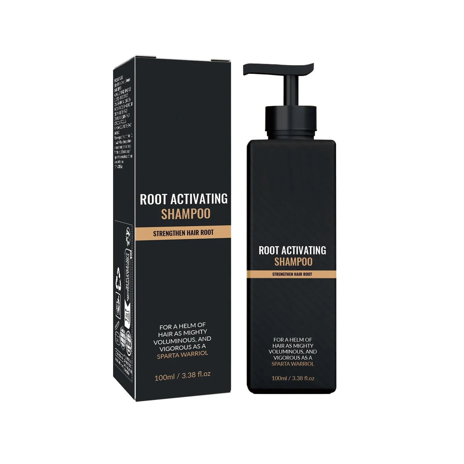 Shampoing pour la croissance des cheveux homme, activateur de racines et volume 9