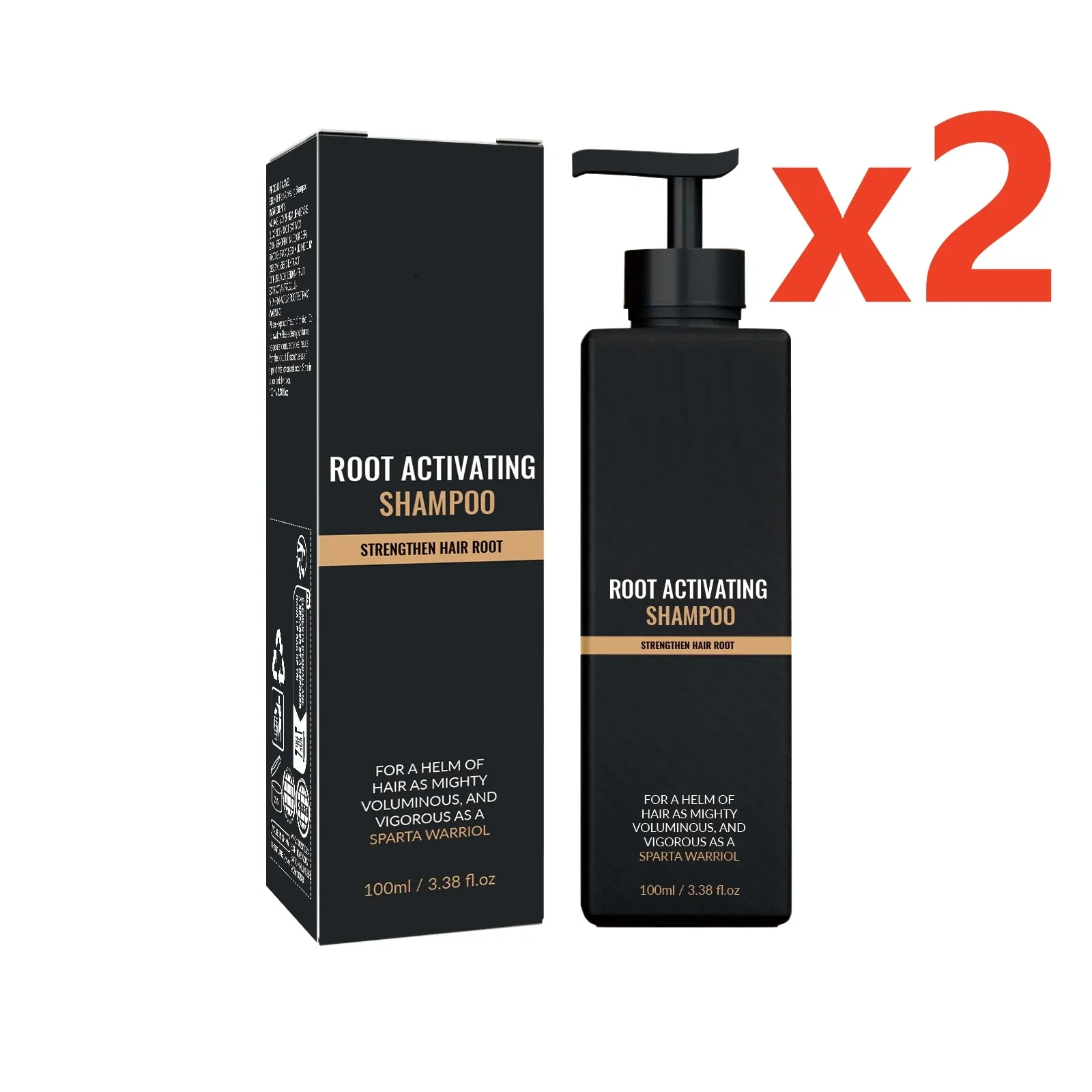 Shampoing pour la croissance des cheveux homme, activateur de racines et volume 8