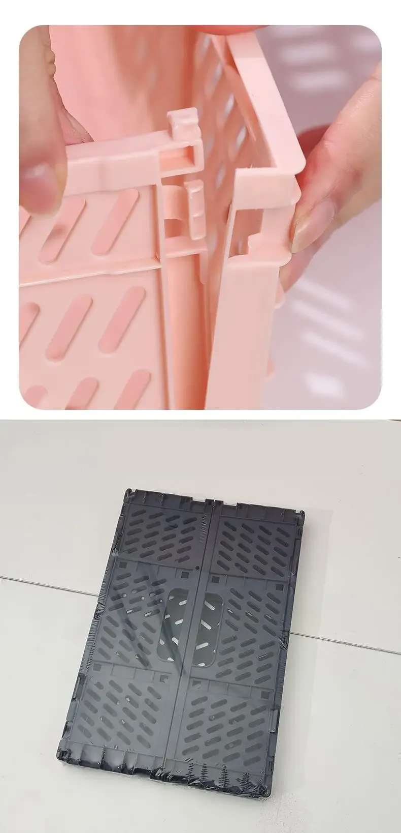 Panier de rangement pliable, présentation finale