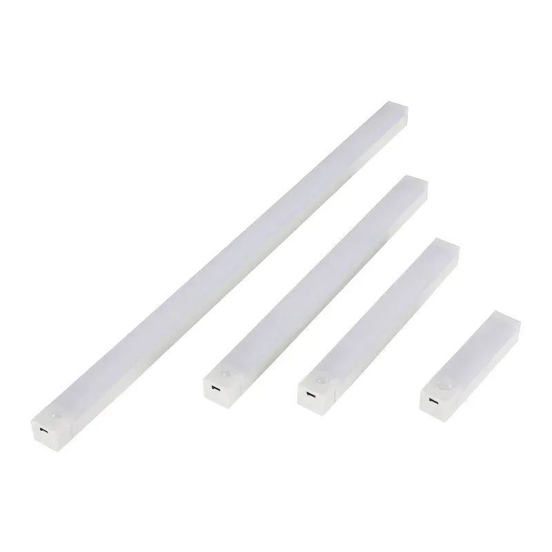 Lampe LED intelligente à capteur de mouvement, veilleuse magnétique sans fil rechargeable, auto-adhésive, pour placard et armoire 6