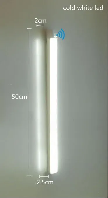 Lampe LED intelligente à capteur de mouvement, veilleuse magnétique sans fil rechargeable, auto-adhésive, pour placard et armoire 8