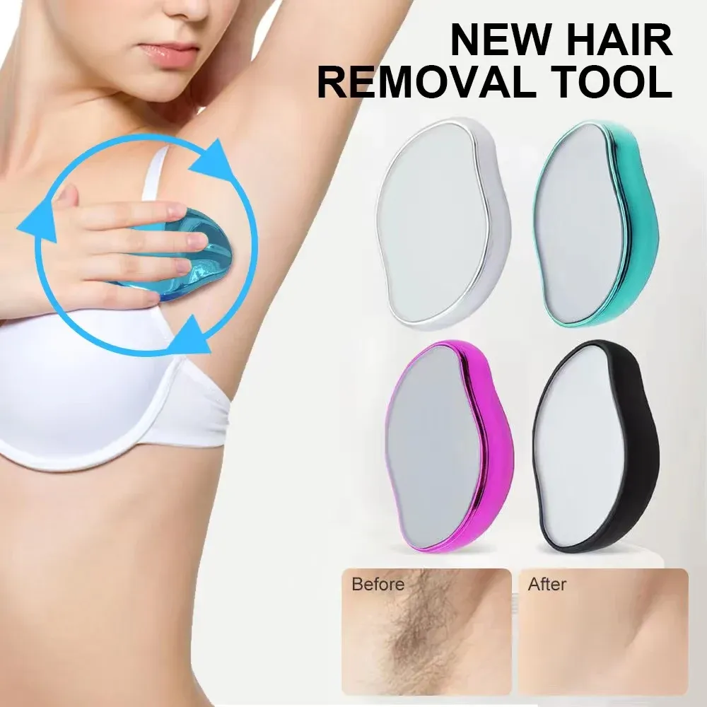 Épilateur physique en cristal réutilisable, sûr et facile à nettoyer, pour une peau lisse - Image 1
