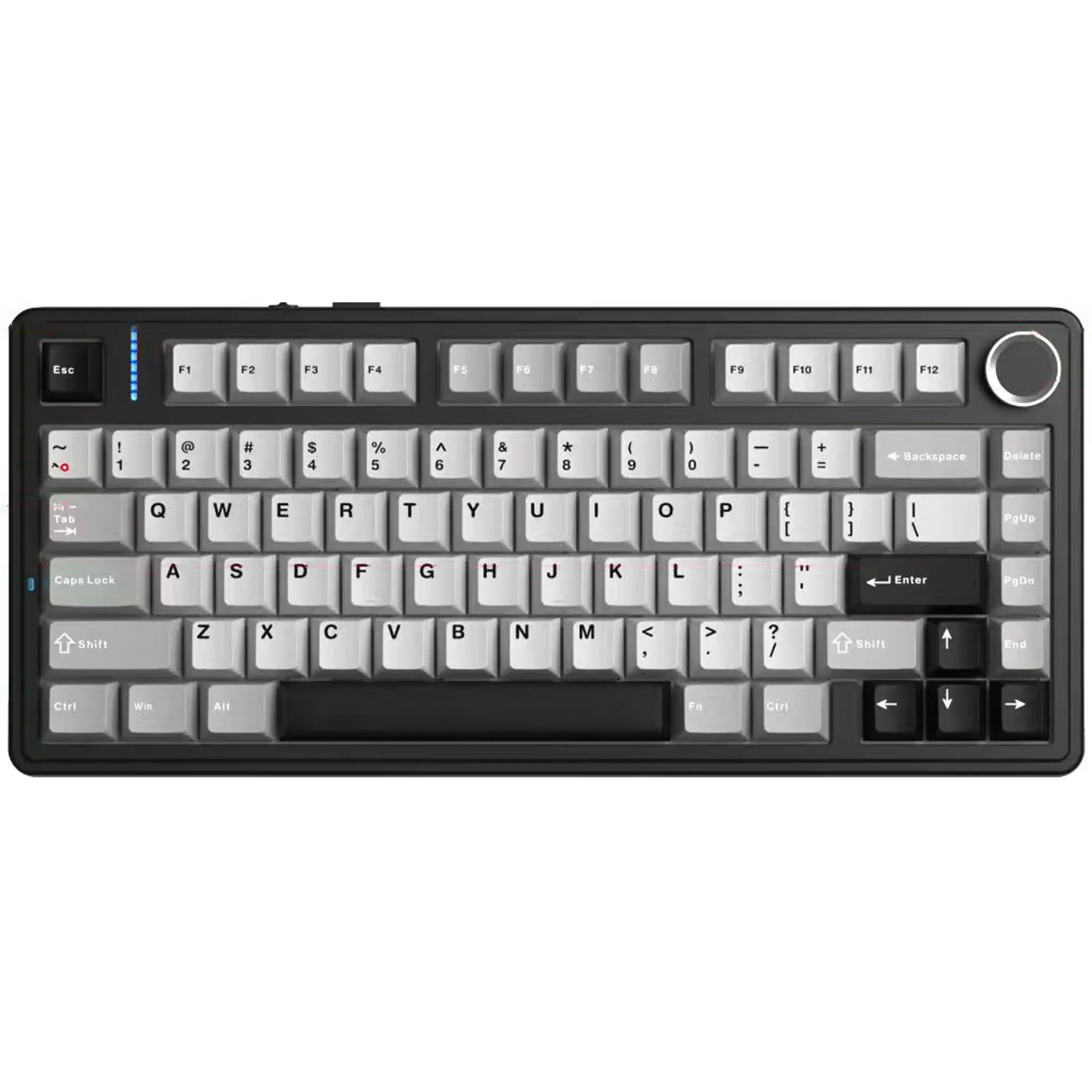 Clavier mécanique AULA F75 HE 75 %, à effet Hall, tri-mode (2.4G, Bluetooth 5.3, filaire), Hot Swap, RGB, batterie 4000 mAh, taux de scrutation 8 kHz 10