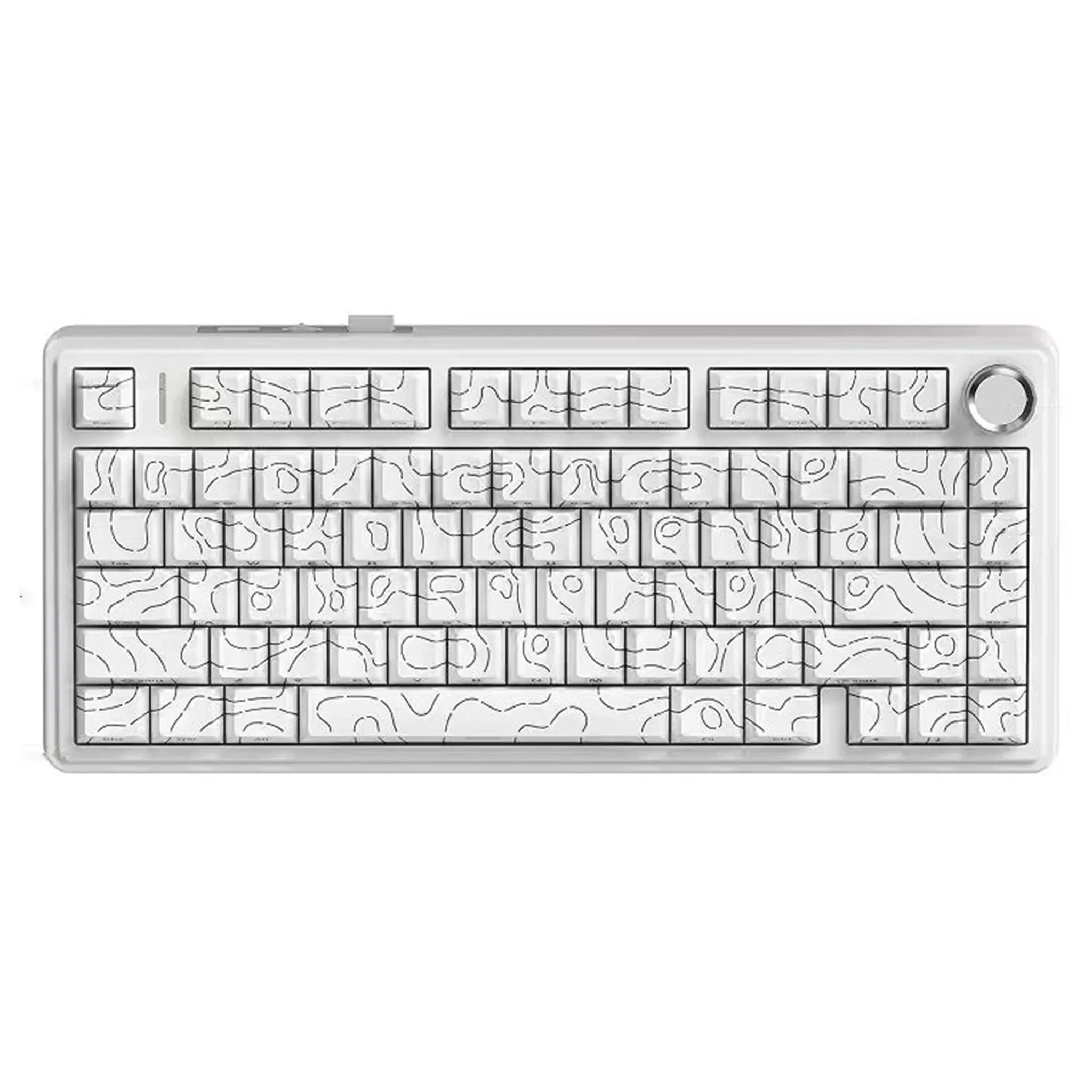 Clavier mécanique AULA F75 HE 75 %, à effet Hall, tri-mode (2.4G, Bluetooth 5.3, filaire), Hot Swap, RGB, batterie 4000 mAh, taux de scrutation 8 kHz 7