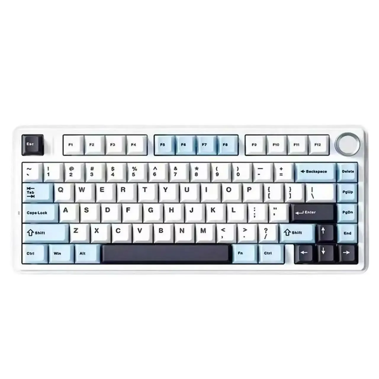 Clavier mécanique AULA F75 HE 75 %, à effet Hall, tri-mode (2.4G, Bluetooth 5.3, filaire), Hot Swap, RGB, batterie 4000 mAh, taux de scrutation 8 kHz 9