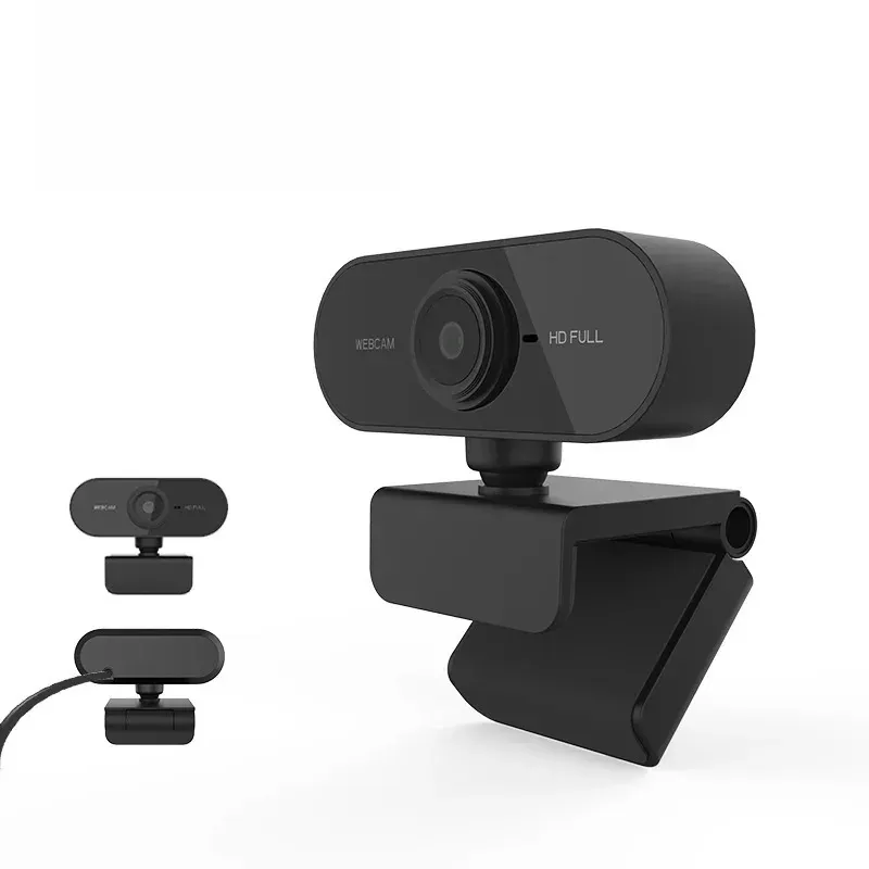 Webcam USB avec microphone intégré, caméra PC plug and play rotative à 360° pour visioconférences, Zoom, Teams et streaming 6