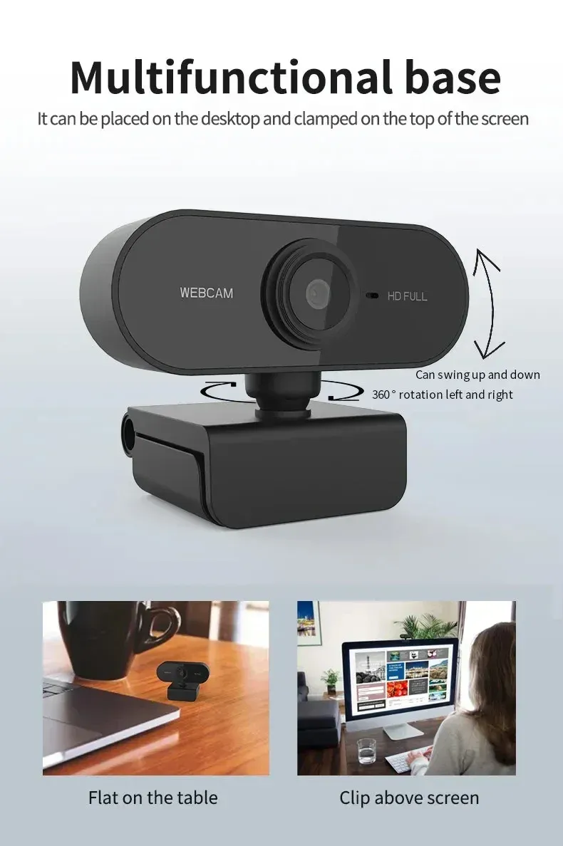 Webcam USB, mise en situation