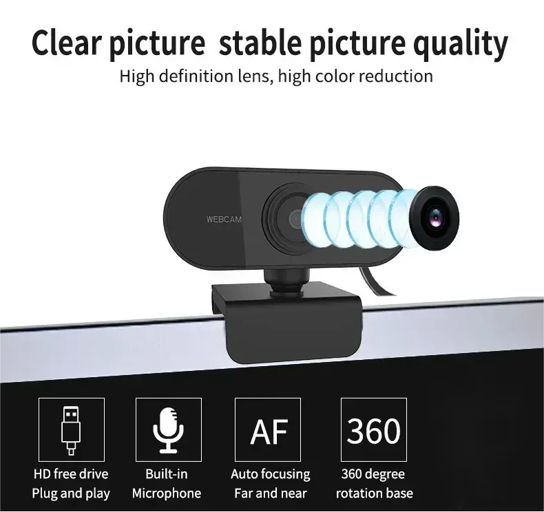 Webcam USB, design et usages