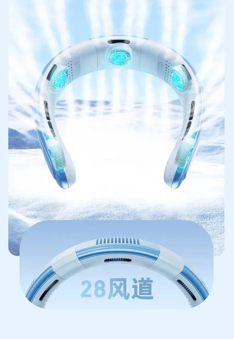 Ventilateur de cou portable, finition soignée