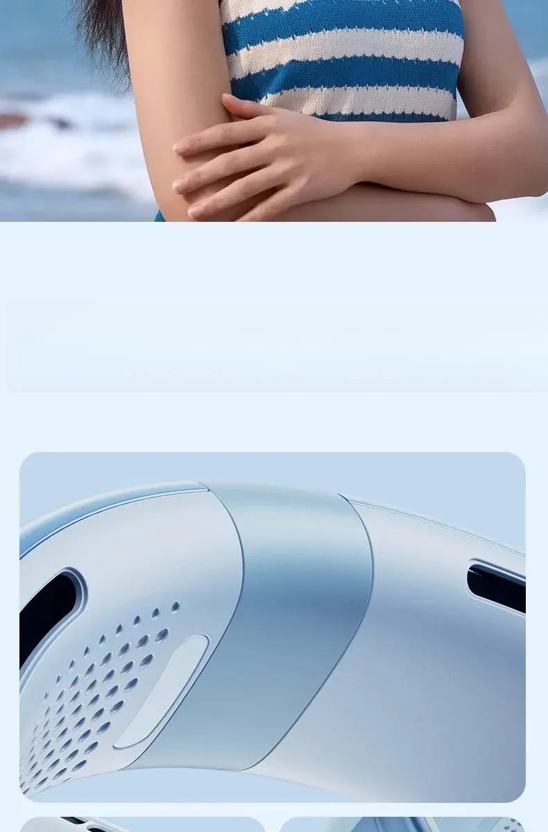 Ventilateur de cou portable, mains libres