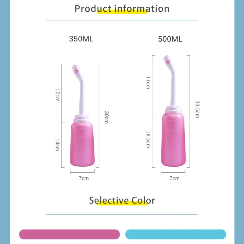 Bidet portable de voyage en spray de 500 ml, pour femmes enceintes, bouteille de lavage et de nettoyage pour bébé, bouteille de douche pour bébé, bouteille pour maman 6