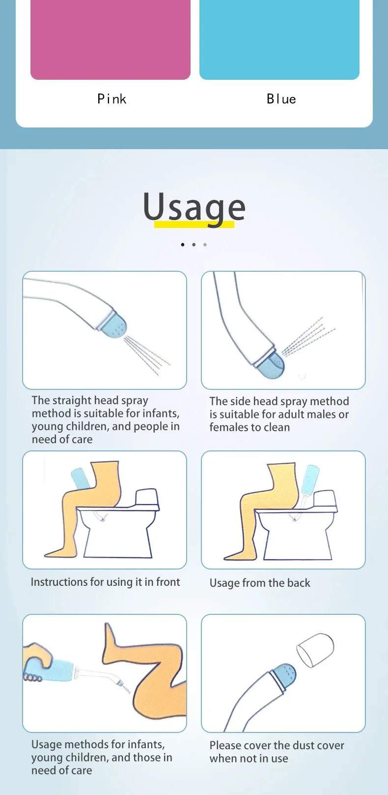 Bidet portable, présentation finale