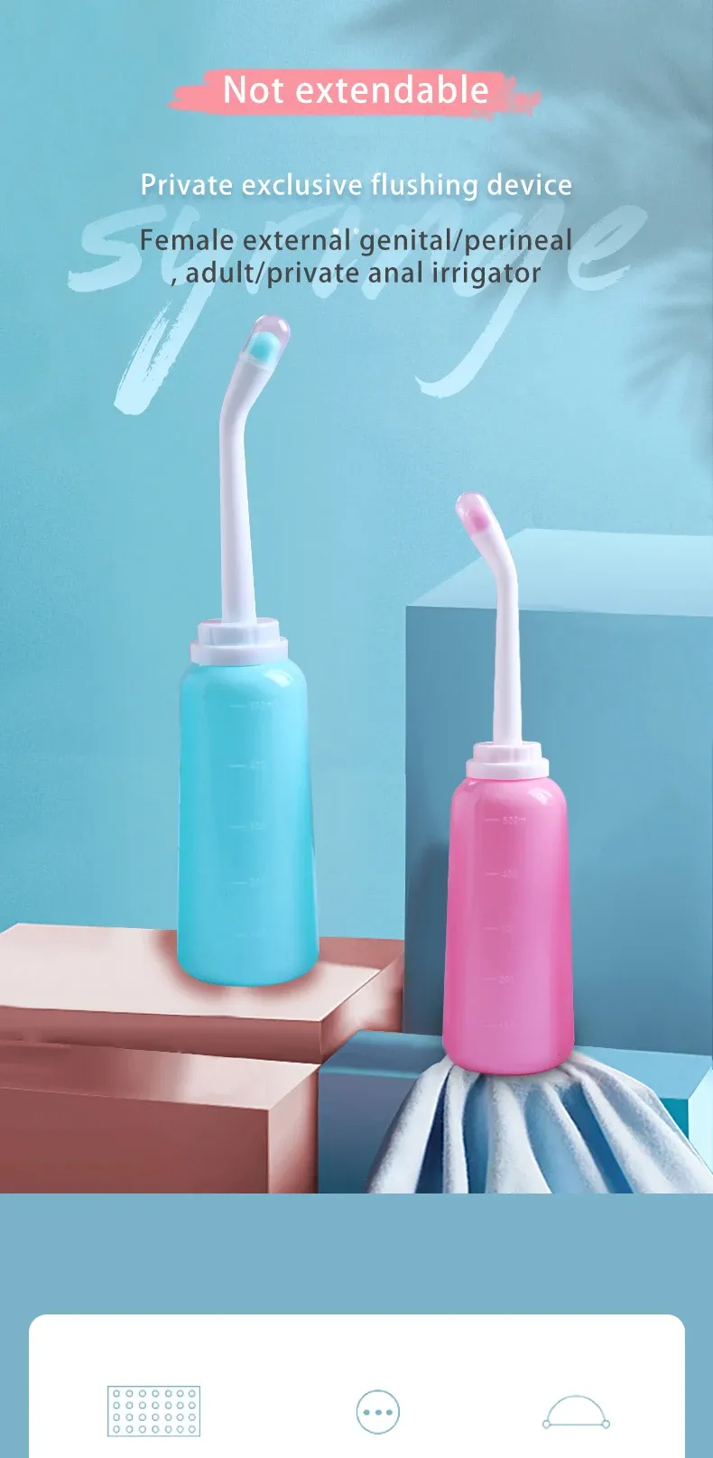 Bidet portable de voyage, vue d'ensemble du produit