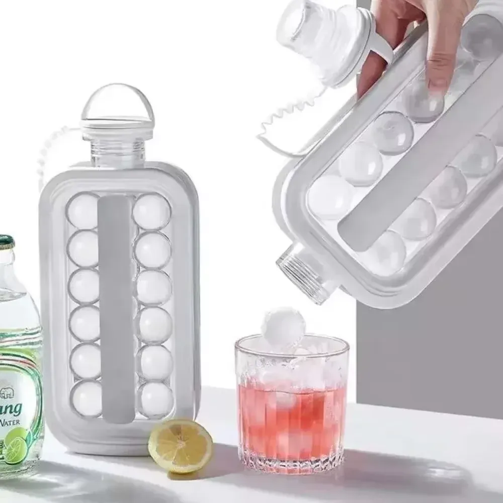 Bouteille d'eau portable 2 en 1 avec moule à glaçons en forme de hockey sur glace 6