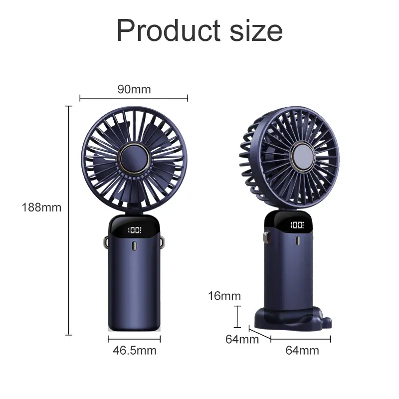 Ventilateur portatif, finitions et détails
