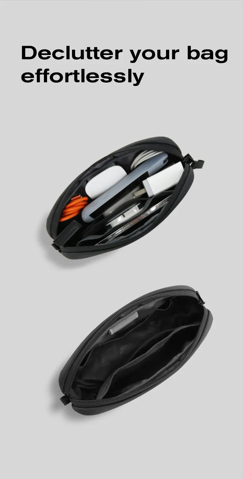 Organisation des câbles USB dans la pochette