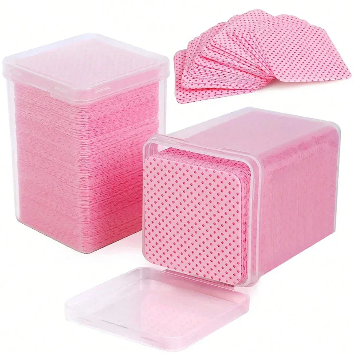 Lingettes de nettoyage pour ongles en gros plan