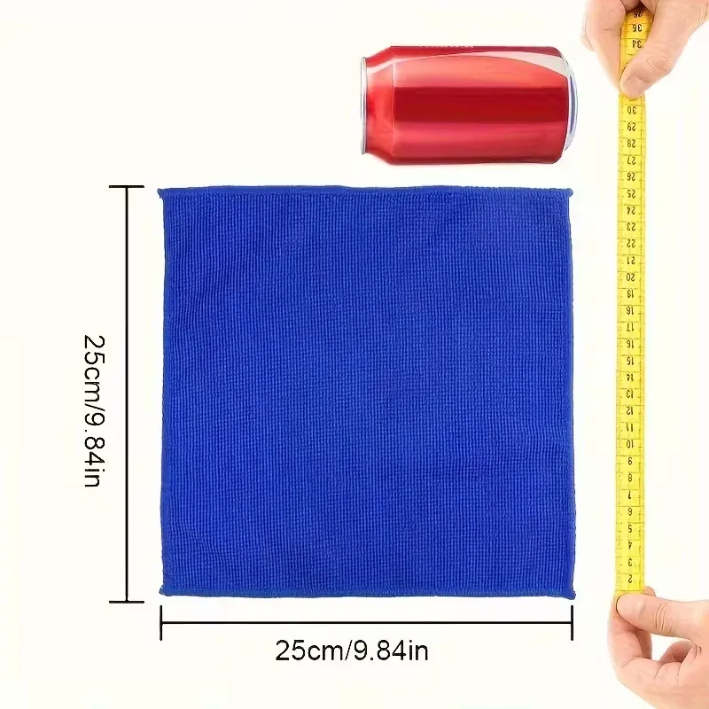 Lot de chiffons en microfibre pour voiture, sans peluches, haute absorption, usages multiples pour la maison, la cuisine et l'automobile 2