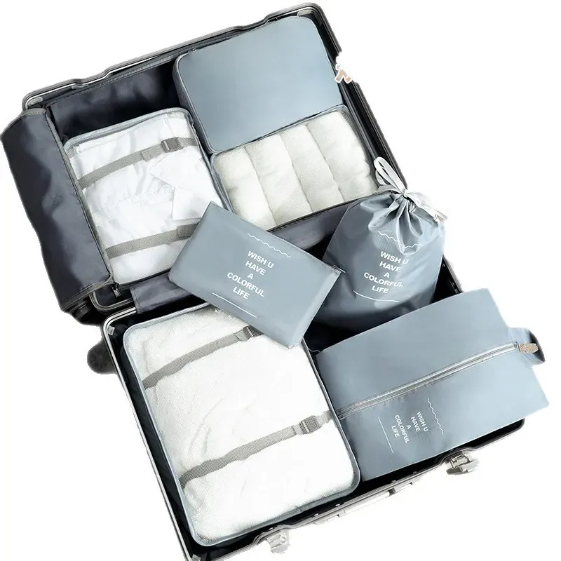 Ensemble de sacs de rangement et de compression légers et portables pour valise 4