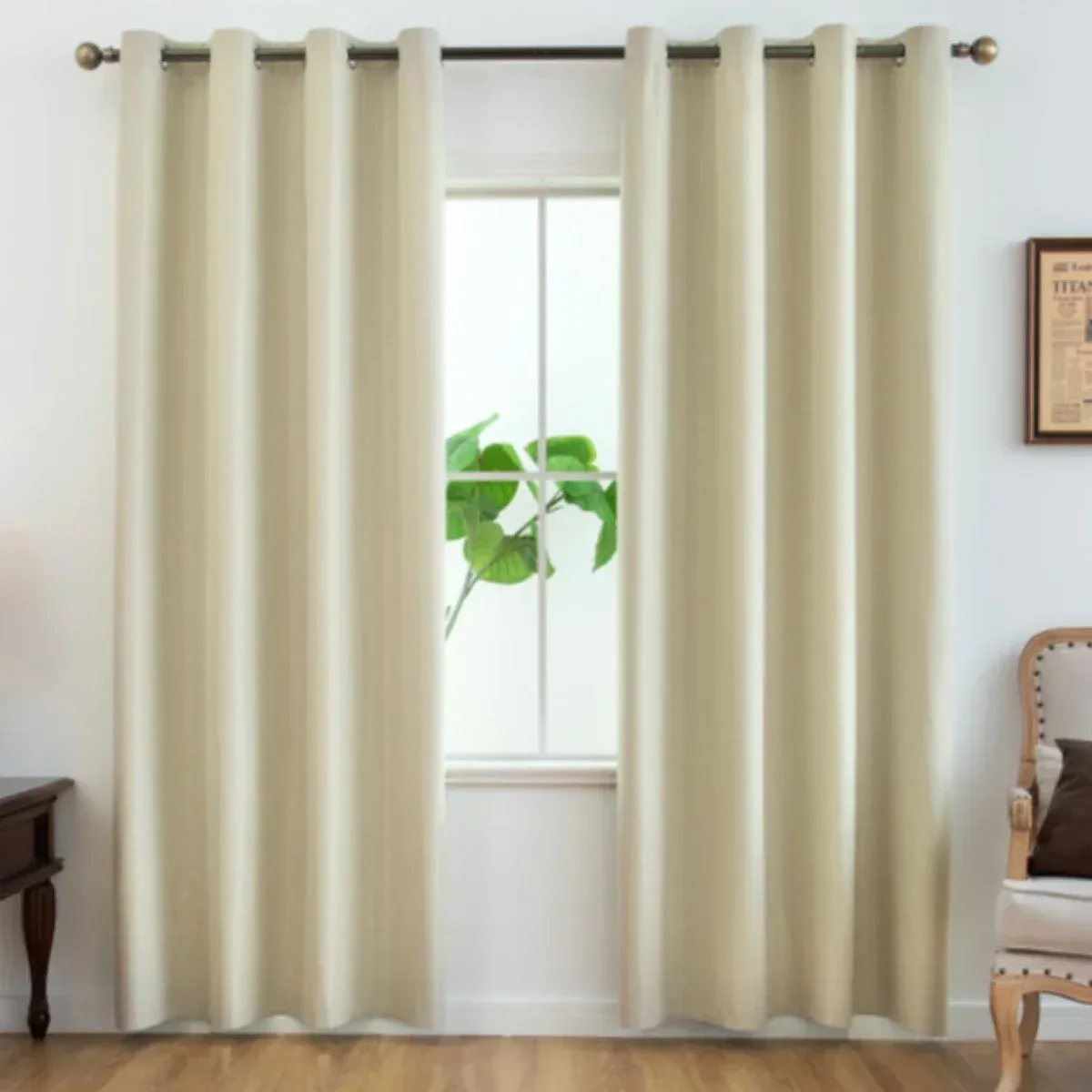 Rideau occultant moderne avec doublure enduite, lot de 2 panneaux 11