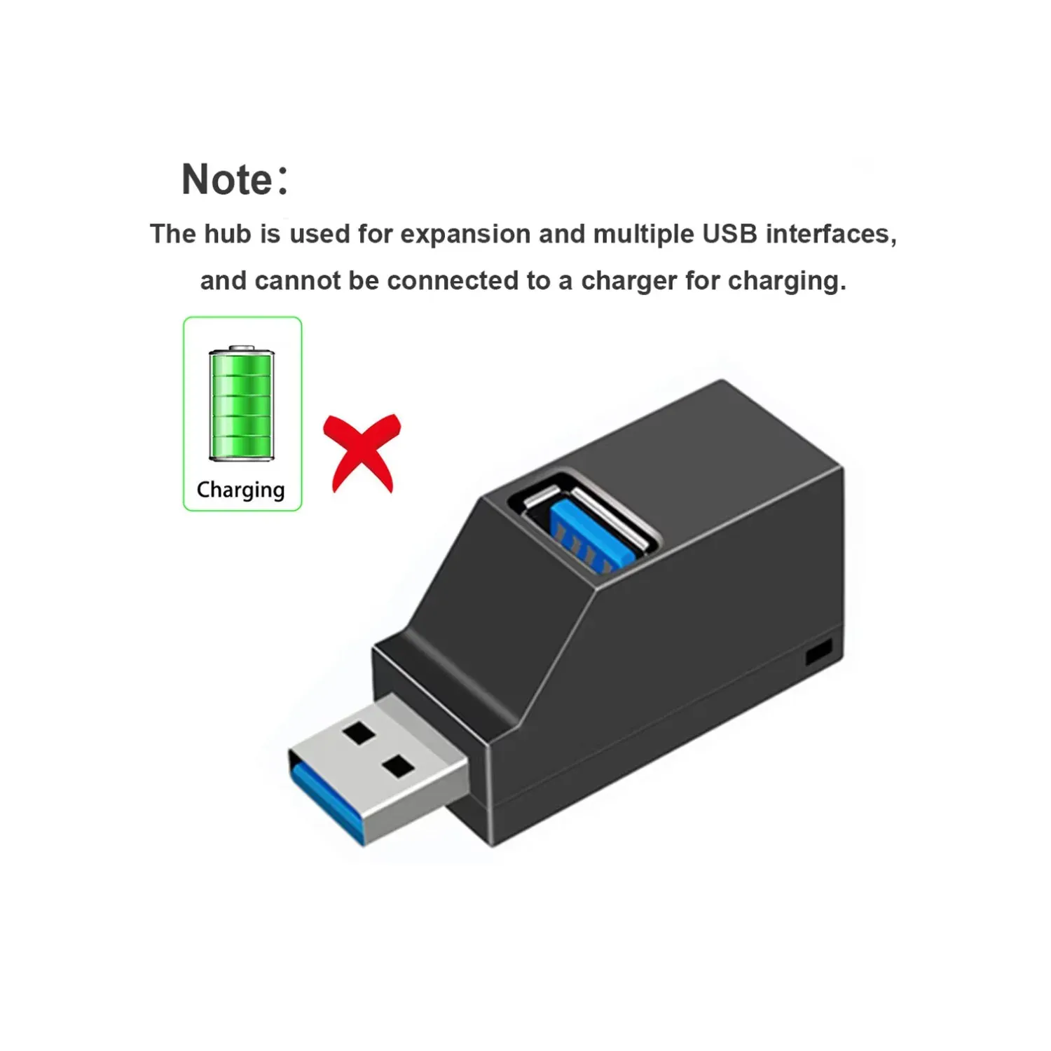 Répartiteur USB 3.0 compact 3 ports avec lecteur de cartes 3