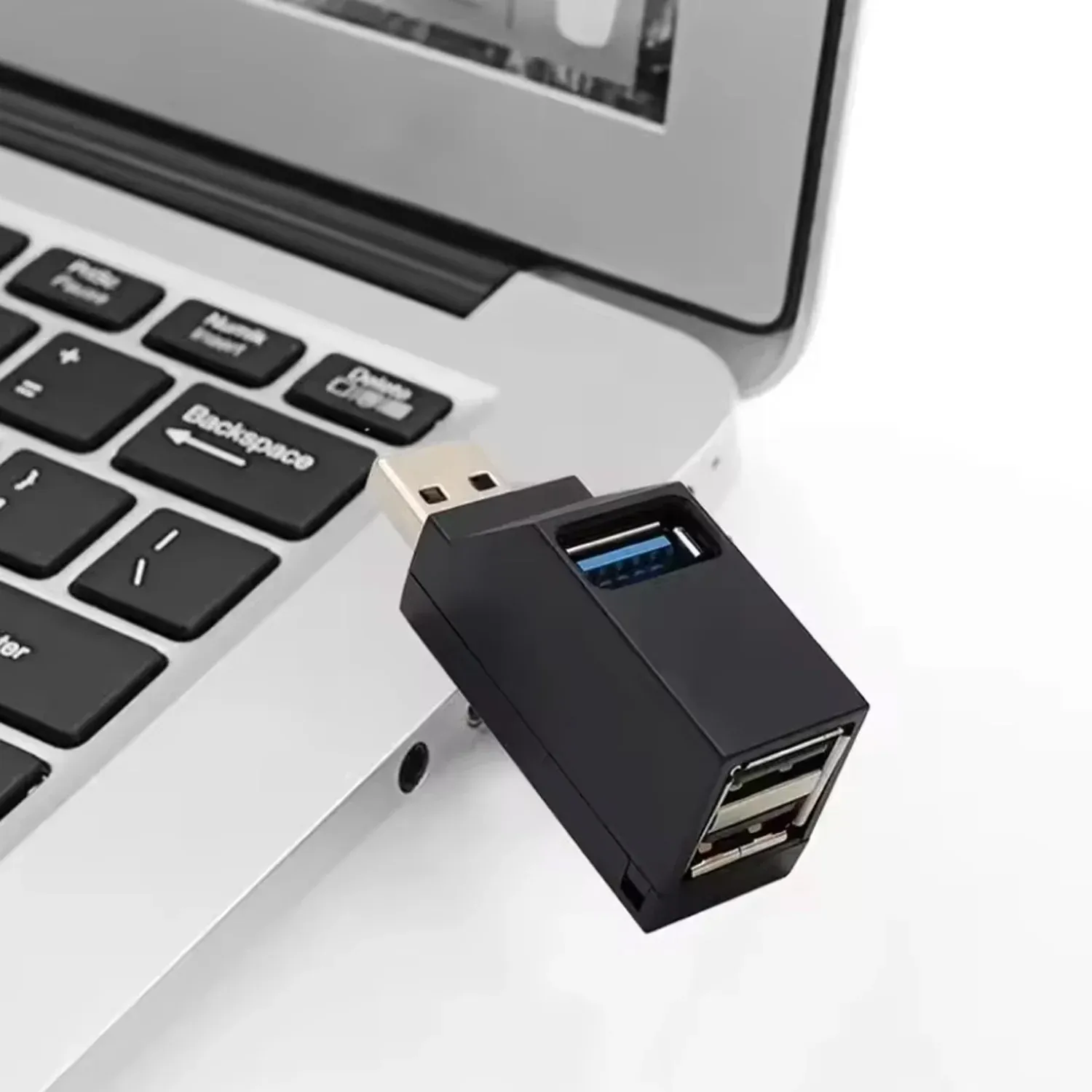 Répartiteur USB 3.0 compact 3 ports avec lecteur de cartes 2