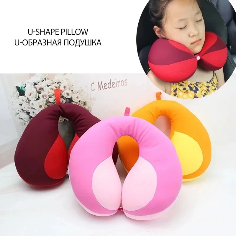 Oreiller de voyage en forme de U pour nouveau-né, support de tête pour siège auto enfant - Image 1