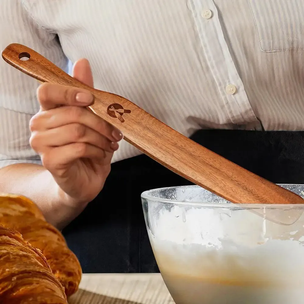 Spatule en bois pour pâtisserie et levain