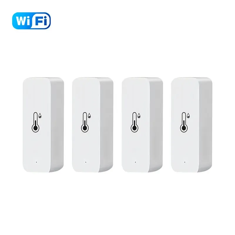 Capteur intelligent Tuya Wi-Fi/Zigbee de température et d'humidité, thermomètre d'intérieur compatible Alexa et Google Assistant 8